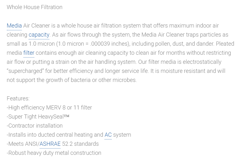 Air Filtration: Media Air Cleaners In Chandler, Queen Creek, Sun Lakes, AZ, And Surrounding Areas