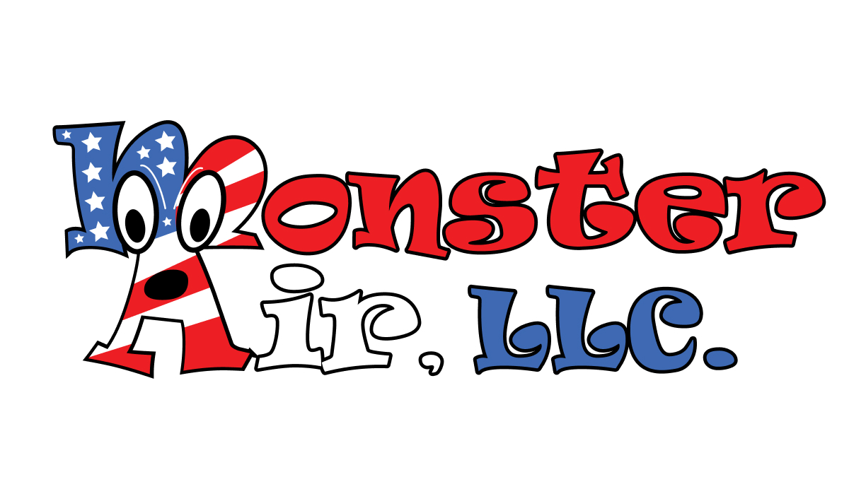 The classic Monster Air, LLC stars-and-stripes monster logo