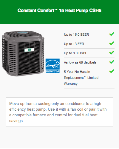 Heat Pump Constant Comfort Series 1